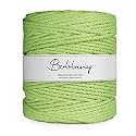 Bobbiny | 3 Ply Twisted Macrame Cotton Cord Dori (Roll Packaging) Thread for Macrame DIY and Other Projects | Parrot Green | 4mm,100 Meter