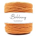 Bobbiny | 3 Ply Twisted Macrame Cotton Cord Dori (Roll Packaging) Thread for Macrame DIY and Other Projects | Mango Yellow | 4mm,20 Meter