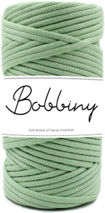 bobbiny 3mm 100 meter knitted braided crochet macrame nylon cord thread for macrame diy