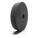 Bobbiny Braided Elastic Band Black Elastic (1.5 inch 15Meters.Black) Cord Heavy Stretch High Elasticity Knit Elastic Band, Ideal for Tailoring Sewing, Fashion Designing, Boutique, Stitching Black.