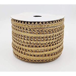 bobbiny golden samosa gota patti lace border 10 meter material for dupatta bridal dresses saree lehengas palazzo anarkali suits blouses pack of 3