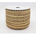 Bobbiny Golden Samosa Gota Patti Lace Border (10 Meter) Material for Dupatta, Bridal Dresses, Saree, Lehengas, Palazzo, Anarkali Suits, Blouses Pack of 2.