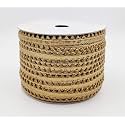 Bobbiny Golden Samosa Gota Patti Lace Border (10 Meter) Material for Dupatta, Bridal Dresses, Saree, Lehengas, Palazzo, Anarkali Suits, Blouses Pack of 3.