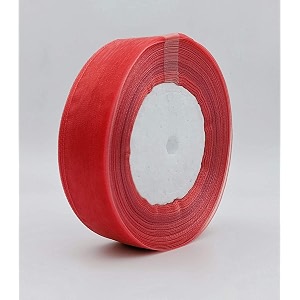 bobbiny blood red organza ribbon 35 color variations inside l-35 metersw-1 inch  ribbon for gift wrapping gift bows making decoration bags handle