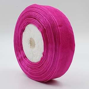 bobbiny organza striped ribbon dark pink 1 inch35 meters for bridal gift wrap wrapping bows gift bows christmas bows party decoration pack of 4
