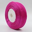 Bobbiny Organza Striped Ribbon Dark Pink (1 inch,35 Meters) for Bridal Gift wrap, Wrapping Bows, Gift Bows, Christmas Bows, Party Decoration Pack of 4