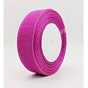 Bobbiny Organza Striped Ribbon Dark Pink (1 inch,35 Meters) for Bridal Gift wrap, Wrapping Bows, Gift Bows, Christmas Bows, Party Decoration Pack of 5