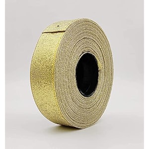 bobbiny organza striped ribbon gold 1 inch35 meters for bridal gift wrap wrapping bows gift bows christmas bows party decoration pack of 2