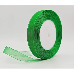bobbiny leaf green organza ribbon 35 color variations inside l-35 metersw-1 inch  ribbon for gift wrapping gift bows making decoration bags handle