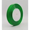 Bobbiny Organza Striped Ribbon Leaf Green 12 mm (0.5 inch, 35 Meters) for Bridal Gift Wrap, Bows, Christmas, Party Decoration - Pack of 4