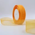 BOBBINY Light Orange Organza Ribbon (35+ Color Variations Inside) (L-35 Meters,W-0.5 Inch) | Ribbon for Gift Wrapping, Gift Bows Making, Decoration, Bags Handle