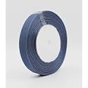 Bobbiny Organza Striped Ribbon Navy Blue 12 mm Ribbon (0.5 inch, 35 Meters) for Bridal Gift wrap, Wrapping Bows, Gift Bows, Christmas Bows, Party Decoration Pack of 2