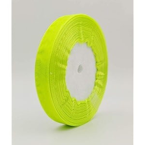 bobbiny neon green organza ribbon 35 color variations inside l-35 metersw-1 inch  ribbon for gift wrapping gift bows making decoration bags handle
