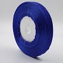 Bobbiny Organza Striped Ribbon Royal Blue 12 mm (0.5 inch, 35 Meters) for Bridal Gift Wrap, Wrapping, Christmas Bows, Party Decoration - Pack of 5