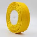 BOBBINY Sun Yellow Organza Ribbon (35+ Color Variations Inside) (L-35 Meters,W-1 Inch) | Ribbon for Gift Wrapping, Gift Bows Making, Decoration, Bags Handle