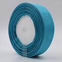 Bobbiny Organza Striped Ribbon Teal (1 inch,35 Meters) for Bridal Gift wrap, Wrapping Bows, Gift Bows, Christmas Bows, Party Decoration Pack of 3