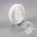 BOBBINY White Organza Ribbon (35+ Color Variations Inside) (L-35 Meters,W-1 Inch) | Ribbon for Gift Wrapping, Gift Bows Making, Decoration, Bags Handle