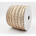 Bobbiny Rose Golden Samosa Gota Patti Lace Border (10 Meter) Material for Dupatta, Bridal Dresses, Saree, Lehengas, Palazzo, Anarkali Suits, Blouses Pack of 2.