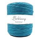 BOBBINY | Single Strand Cotton Macrame Cord Thread Rope for Crafts, Macrame DIY and Other Projects | Firozi | 4mm, 10 Meter