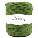 BOBBINY | Single Strand Cotton Macrame Cord Thread Rope for Crafts, Macrame DIY and Other Projects | Green | 4mm, 10 Meter
