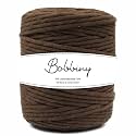 BOBBINY | Single Strand Cotton Macrame Cord Thread Rope for Crafts, Macrame DIY and Other Projects | Chocolate | 4mm, 10 Meter