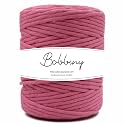 BOBBINY | Single Strand Cotton Macrame Cord Thread Rope for Crafts, Macrame Diy &amp; Other Projects | Bubble Gum | 4Mm, 20 Meter, Pink, 1 Count