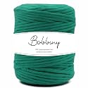 BOBBINY | Single Strand Cotton Macrame Cord Thread Rope for Crafts, Macrame DIY and Other Projects | Leaf Green | 4mm, 20 Meter