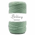 BOBBINY | Single Strand Cotton Macrame Cord Thread Rope for Crafts, Macrame DIY and Other Projects | Laurel Green | 4mm, 50 Meter