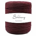 BOBBINY | Single Strand Cotton Macrame Cord Thread Rope for Crafts, Macrame DIY and Other Projects | Maroon | 4mm, 50 Meter