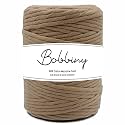 BOBBINY | Single Strand Cotton Macrame Cord Thread Rope for Crafts, Macrame DIY and Other Projects | Chikku | 4mm, 50 Meter