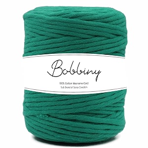 bobbiny  single strand cotton macrame cord thread rope for crafts macrame diy and other projects  teal green  4mm 10 meter