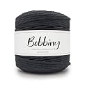 BOBBINY | Single Strand Cotton Macrame Cord Thread Rope for Crafts, Macrame DIY and Other Projects | Black | 3mm, 100 Meter