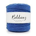 BOBBINY | Single Strand Cotton Macrame Cord Thread Rope for Crafts, Macrame DIY and Other Projects | Royal Blue | 4mm, 100 Meter