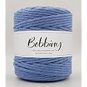 BOBBINY | Single Strand Cotton Macrame Cord Thread Rope for Crafts, Macrame DIY and Other Projects | Sky Blue | 4mm, 50 Meter