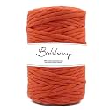 BOBBINY | Single Strand Cotton Macrame Cord Thread Rope for Crafts, Macrame DIY and Other Projects | Saffron/Orange | 4mm, 200 Meter