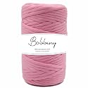 BOBBINY | Single Strand Cotton Macrame Cord Thread Rope for Crafts, Macrame DIY and Other Projects | Baby Pink | 3mm, 20 Meter