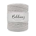 BOBBINY | Single Strand Cotton Macrame Cord Thread Rope for Crafts, Macrame DIY and Other Projects | White | 3mm, 10 Meter