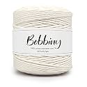 BOBBINY | Single Strand Cotton Macrame Cord Thread Rope for Crafts, Macrame DIY and Other Projects | Off White | 4mm, 100 Meter