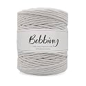 BOBBINY | Single Strand Cotton Macrame Cord Thread Rope for Crafts, Macrame DIY and Other Projects | White | 3mm, 50 Meter