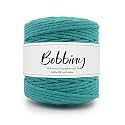 BOBBINY | Single Strand Cotton Macrame Cord Thread Rope for Crafts, Macrame DIY and Other Projects | Sea Green | 4mm, 20 Meter