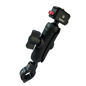 bobo bm19h pro 360 degree action camera waterproof bikemotorcyclescooter mobile phone holder mount ideal for maps and gps navigation black