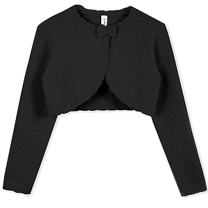 BOBOYOYO Long Sleeve Girls Shrug Knit Girls