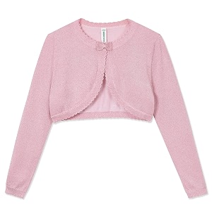 BOBOYOYO Long Sleeve Girls Shrug Knit Girls