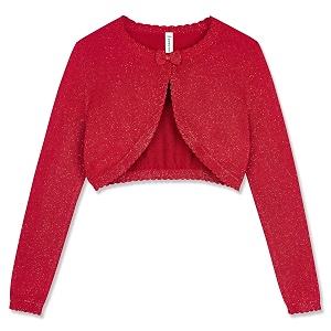 BOBOYOYO Long Sleeve Girls Shrug Knit Girls
