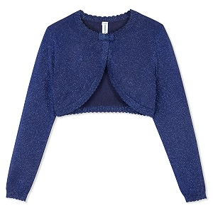 BOBOYOYO Long Sleeve Girls Shrug Knit Girls
