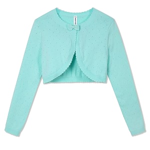 BOBOYOYO Long Sleeve Girls Shrug Knit Girls
