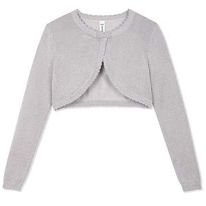 BOBOYOYO Long Sleeve Girls Shrug Knit Girls
