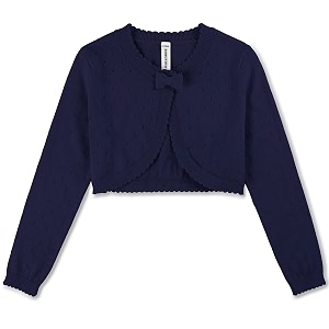 BOBOYOYO Long Sleeve Girls Shrug Knit Girls