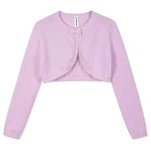 BOBOYOYO Long Sleeve Girls Shrug Knit Girls