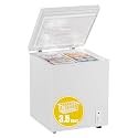 3.5 Cu. Ft. Compact Chest Freezer, Deep Freezer w/Removable Basket, White